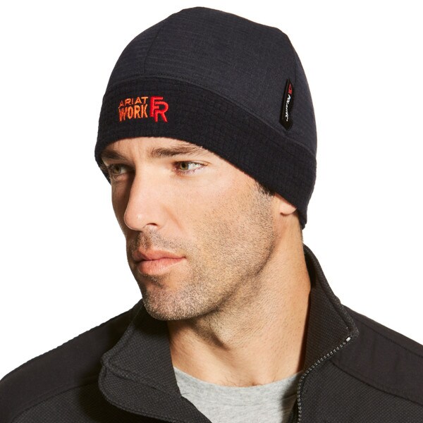 Ariat Mens FR Polartec Beanie in Black